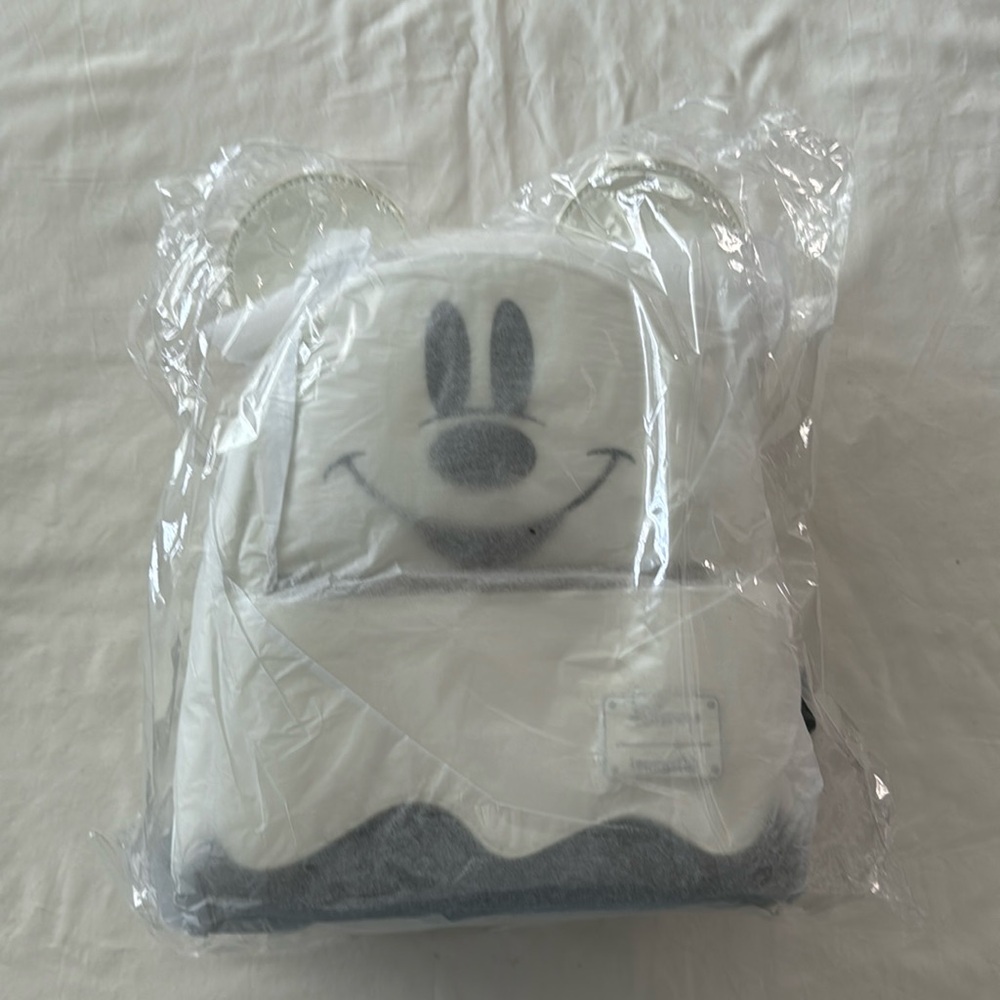 Loungefly Disney Ghost Mickey Glow in the Dark Mini Backpack